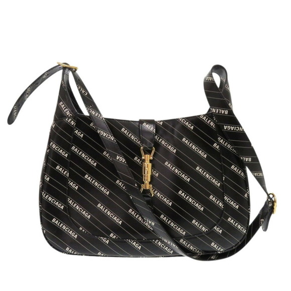 GUCCI Jackie 1961 Balenciaga Collaboration Black Shoulder Bag - Picture 1 of 9